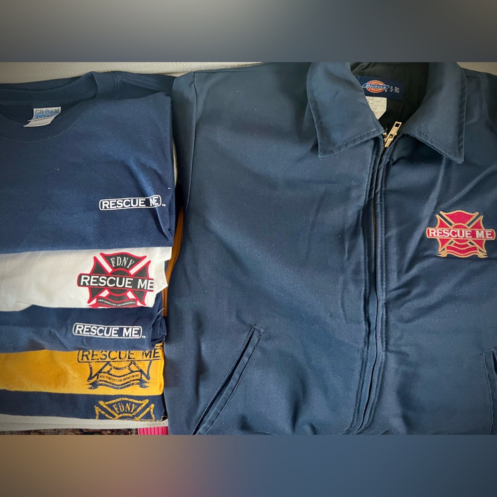 Rescue Me TV show t shirts and jacket bundle